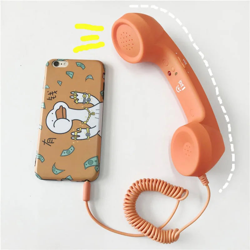 Retro 3.5mm Phone Handset with Mic