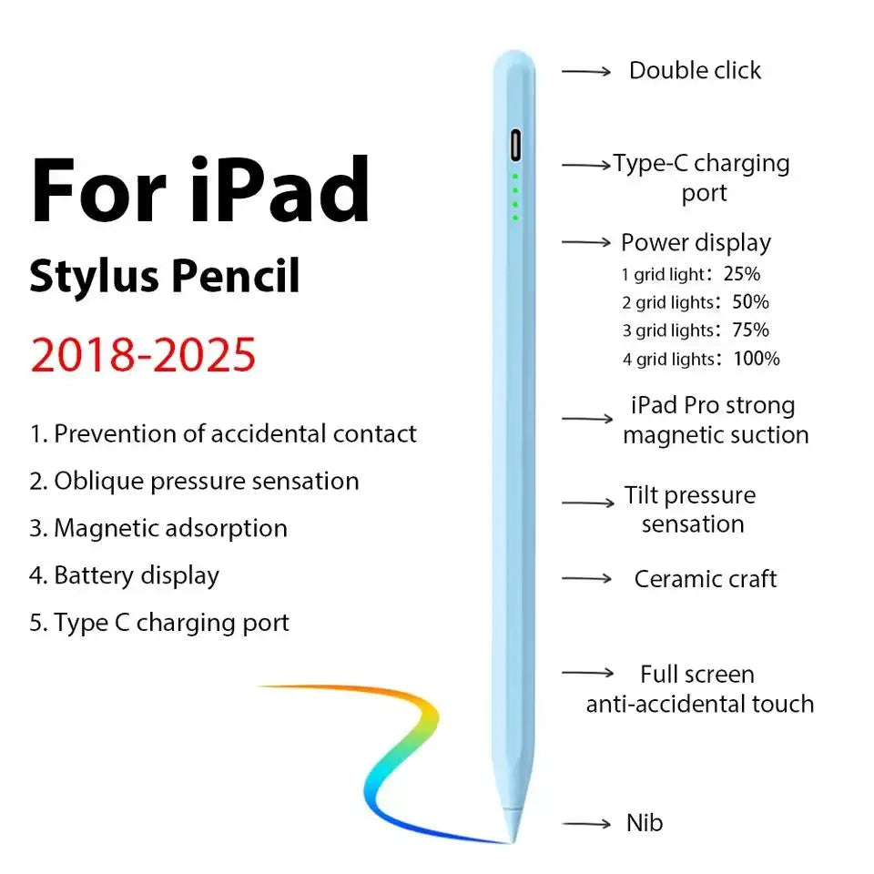 Magnetic Stylus Pen for Tablets - Blue