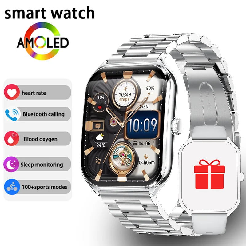 Ultra-Thin AMOLED Smartwatch with Calls