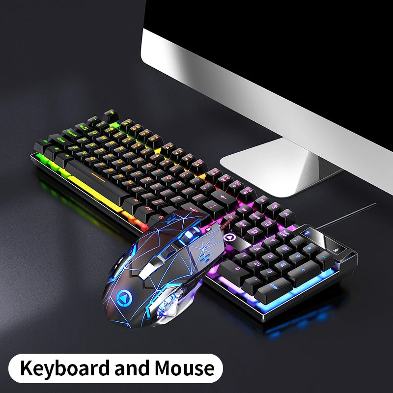 Backlit Wired Keyboard & Mouse Combo