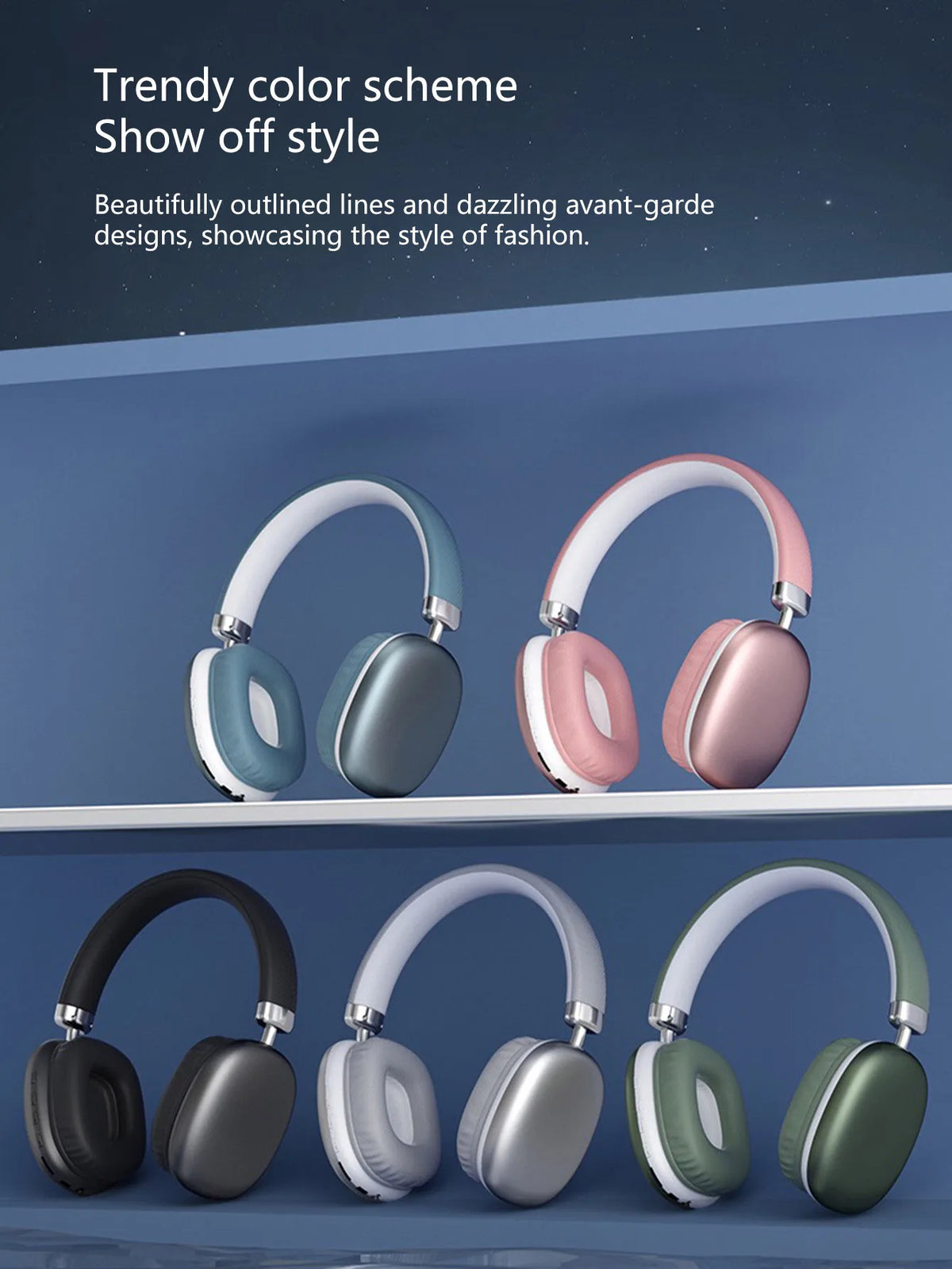 Wireless Over-Ear Headphones, Bluetooth 5.3