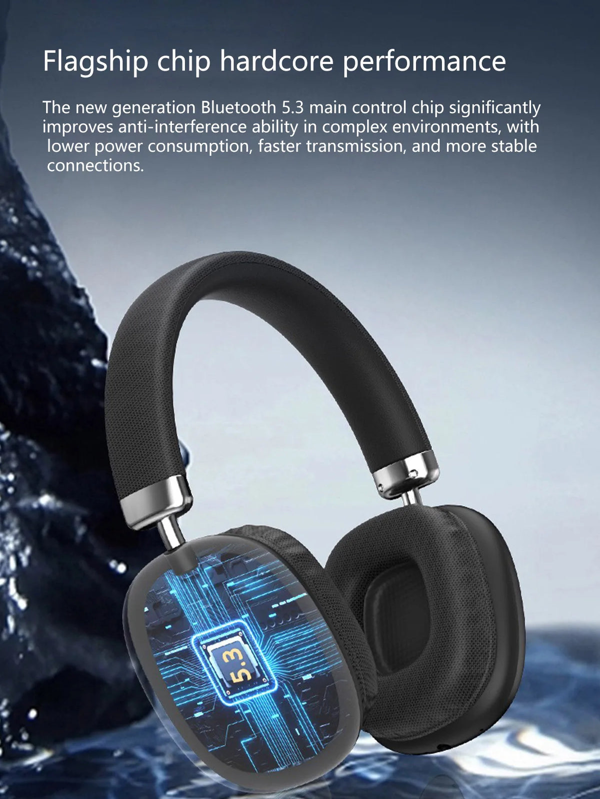 Wireless Over-Ear Headphones, Bluetooth 5.3