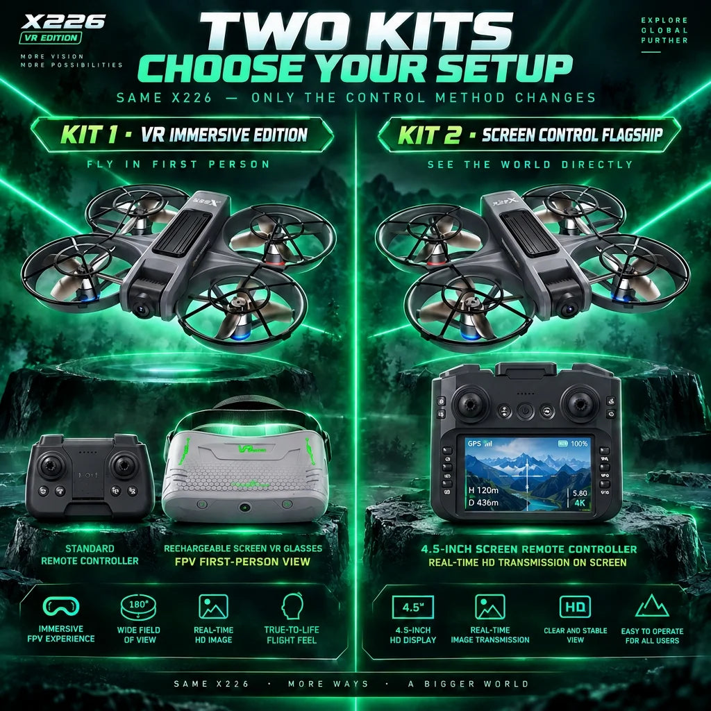 Mini VR drone with 720P camera and 2 batteries, view 7
