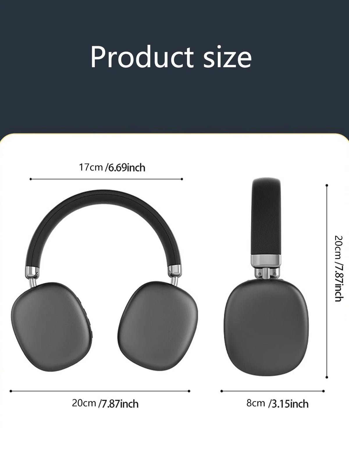 Wireless Over-Ear Headphones, Bluetooth 5.3