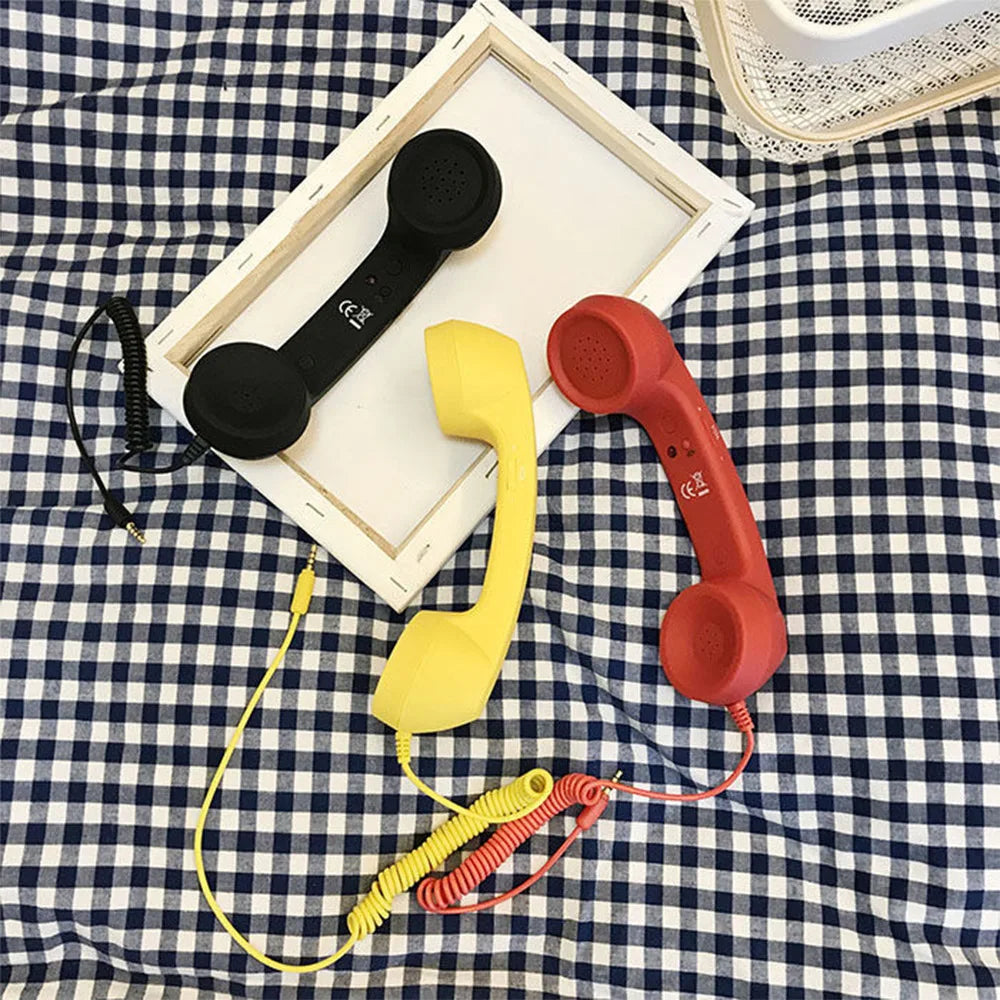 Retro 3.5mm Phone Handset with Mic