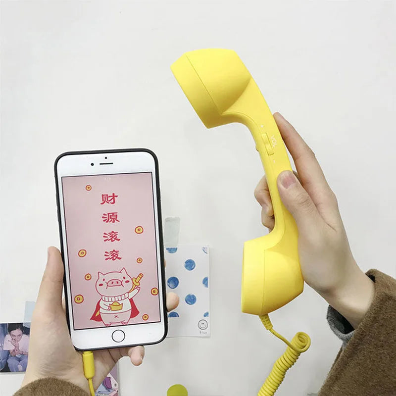 Retro 3.5mm Phone Handset with Mic