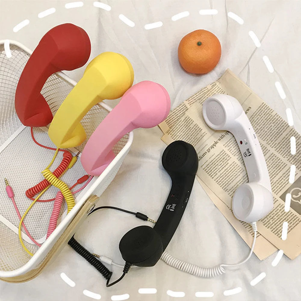 Retro 3.5mm Phone Handset with Mic