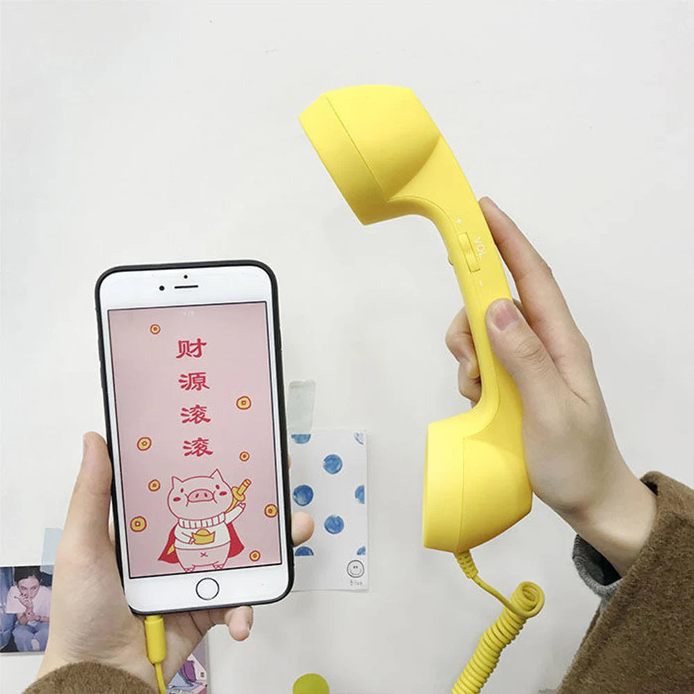 Retro 3.5mm Phone Handset with Mic