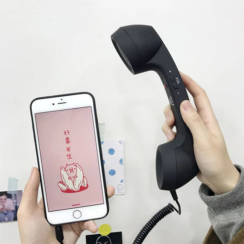 Retro 3.5mm Phone Handset with Mic