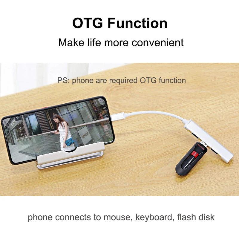 4-Port USB Hub Adapter
