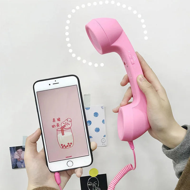 Retro 3.5mm Phone Handset with Mic