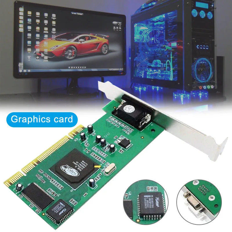 8MB VGA PCI Graphics Card