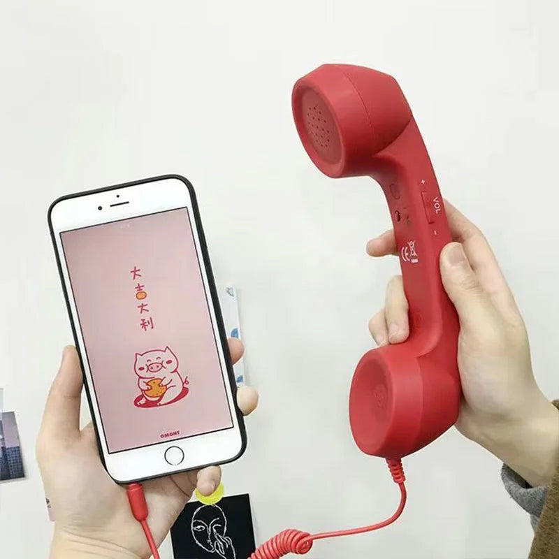 Retro 3.5mm Phone Handset with Mic