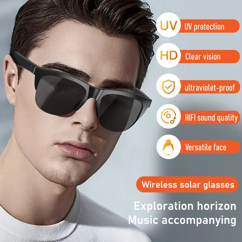 Wireless Sports Audio Sunglasses with Calls