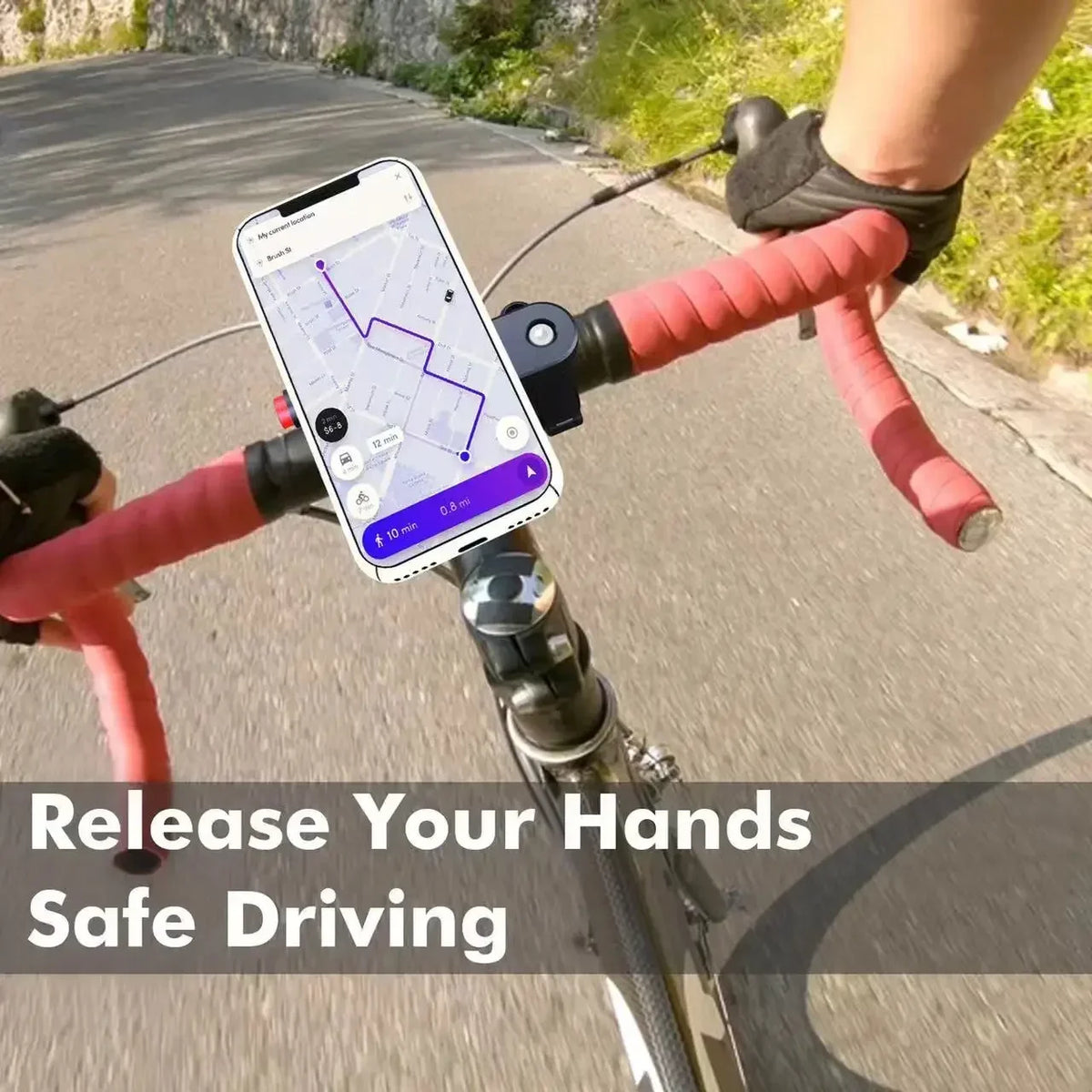 Shock-Absorbing Motorcycle Phone Mount