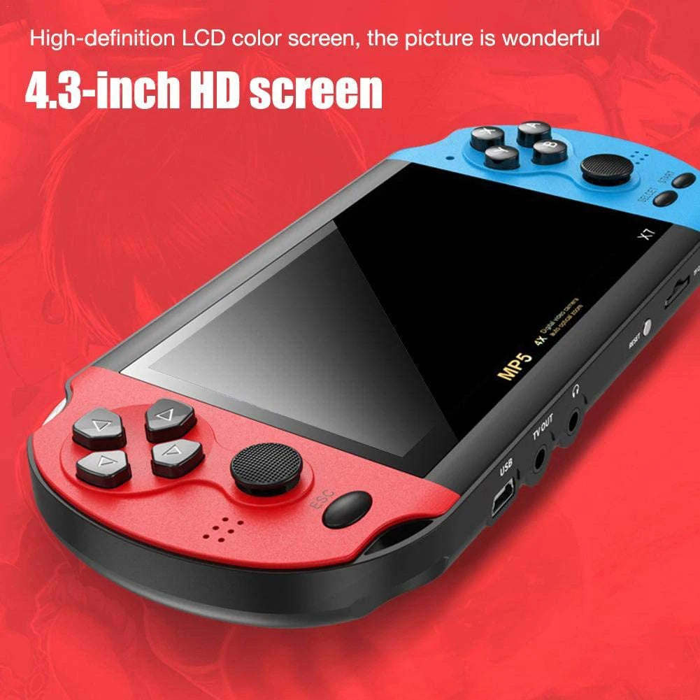 Handheld Retro Game Console with Built-in Games