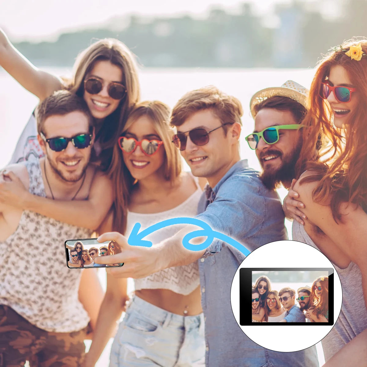 Magnetic Wireless Selfie Screen