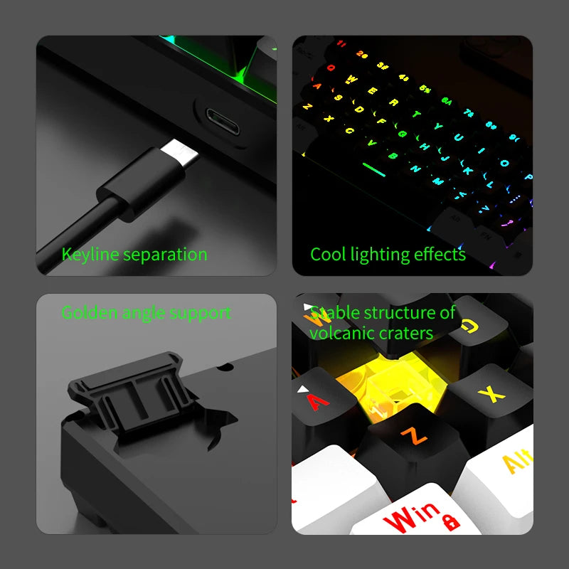 60% Compact RGB Wired Keyboard