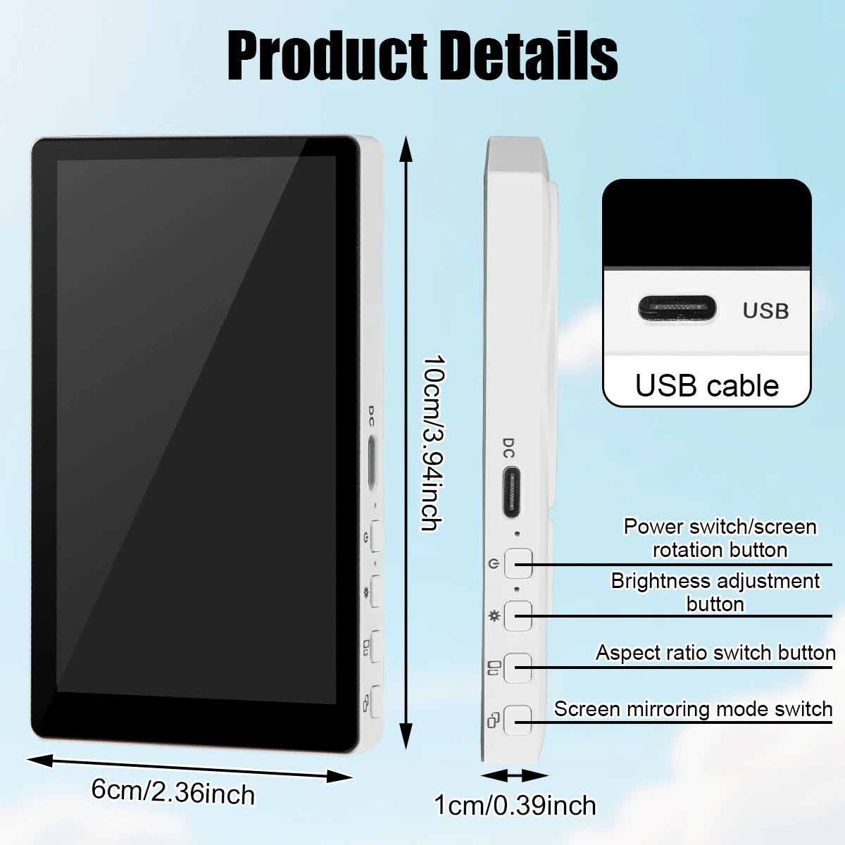 Magnetic Wireless Selfie Screen
