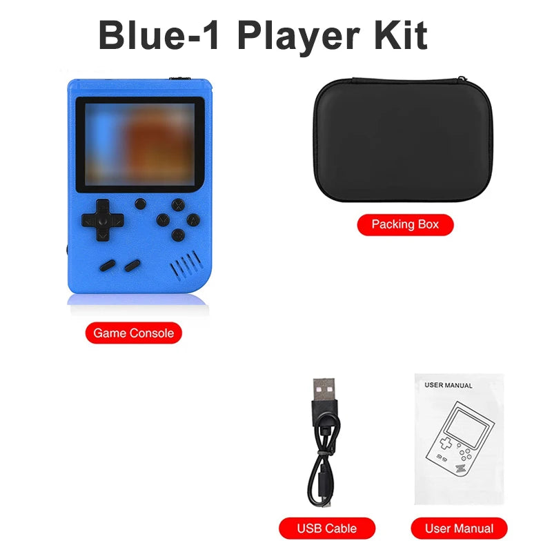 Mini Retro Handheld Game Console with Carry Case