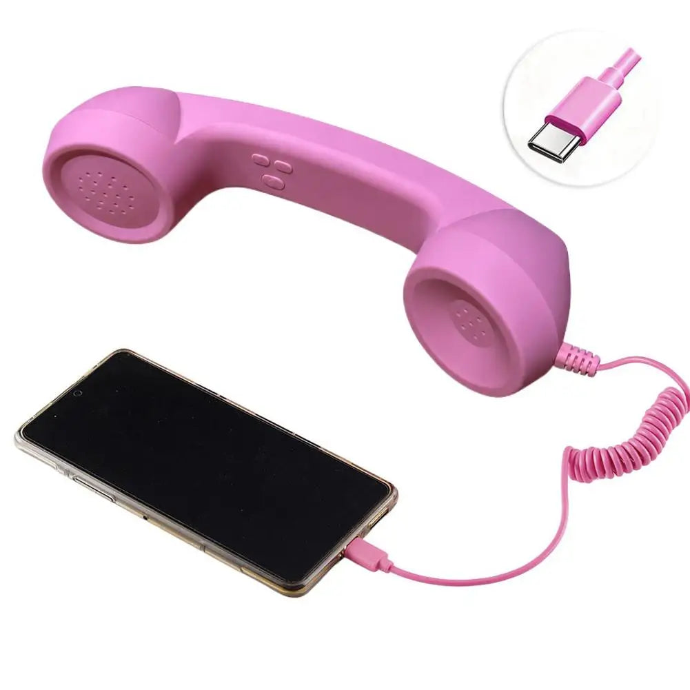 USB-C Retro Phone Handset Receiver
