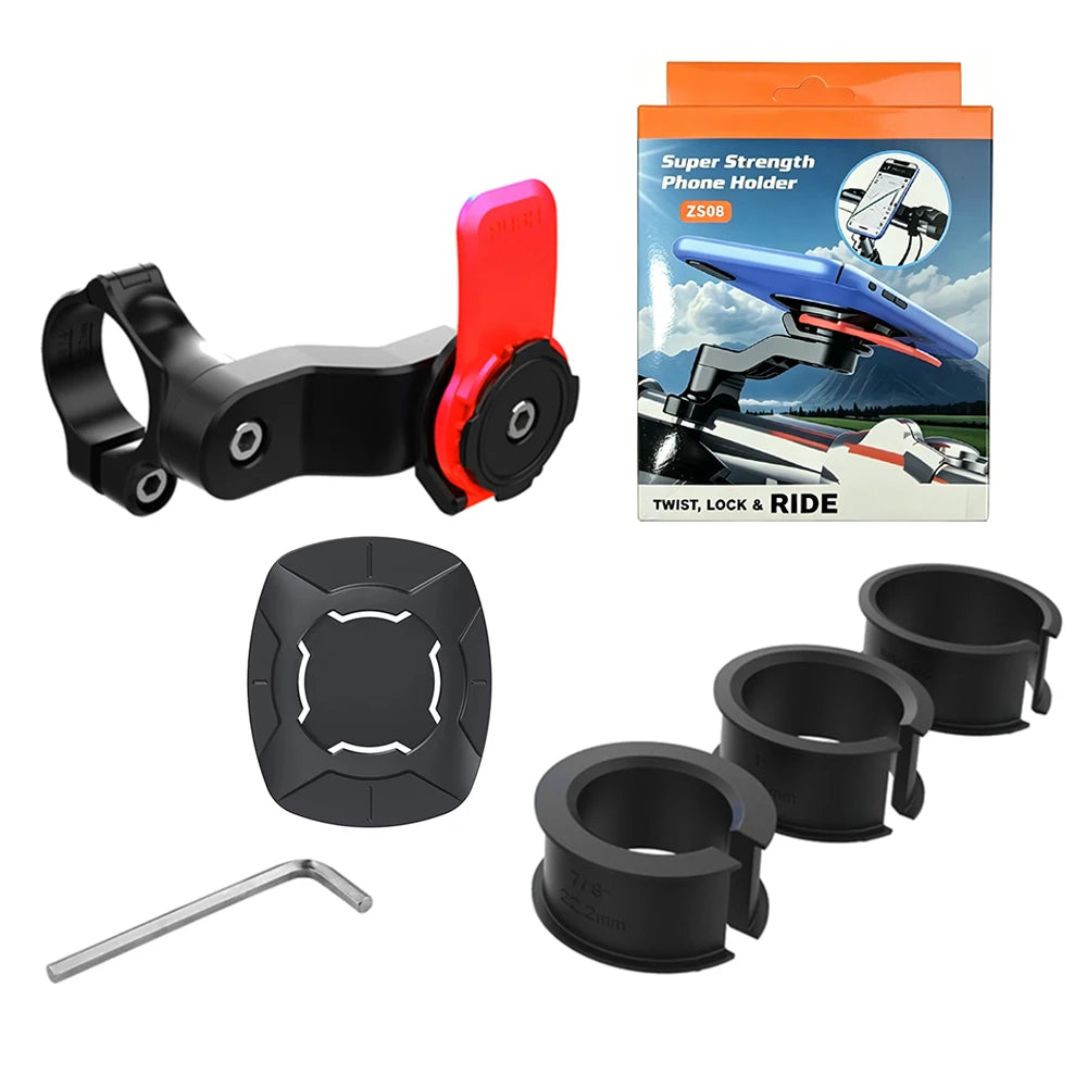 Shock-Absorbing Motorcycle Phone Mount