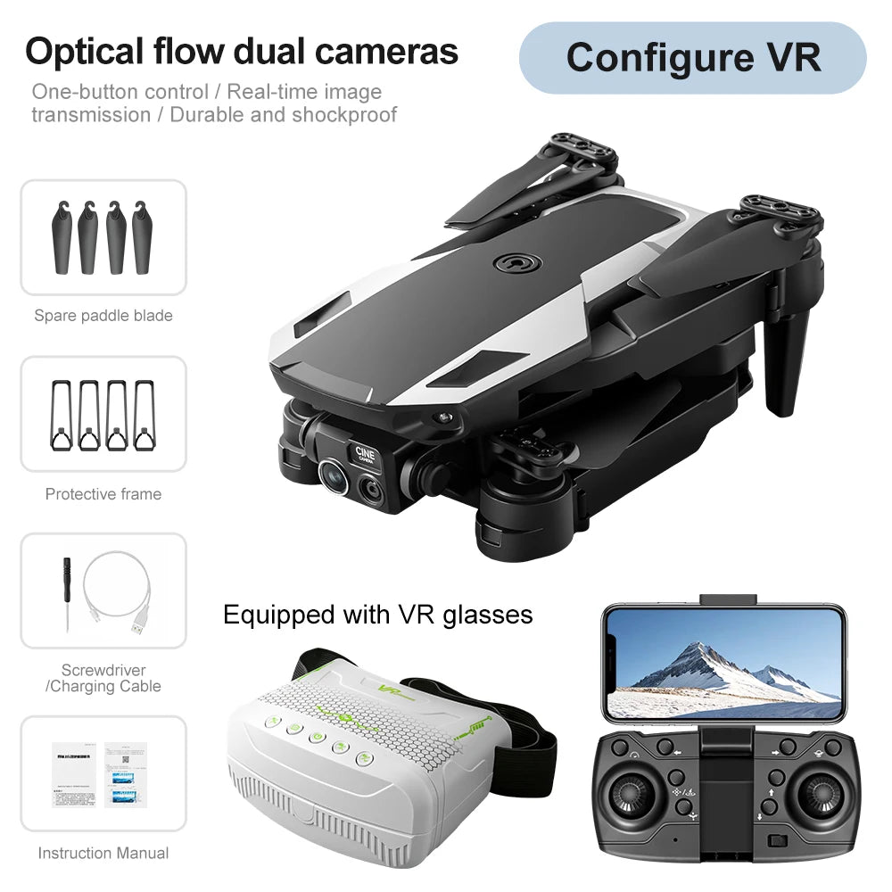 Foldable camera drone with VR headset, view 9