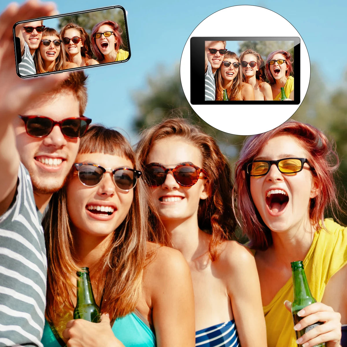 Magnetic Wireless Selfie Screen