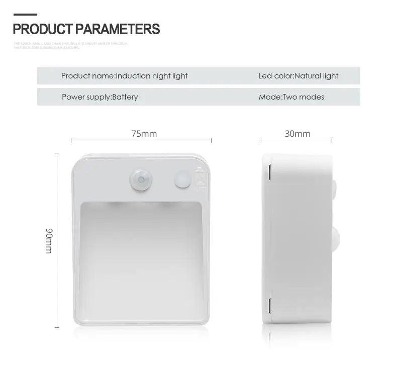 Motion Sensor LED Night Light, Battery Powered
