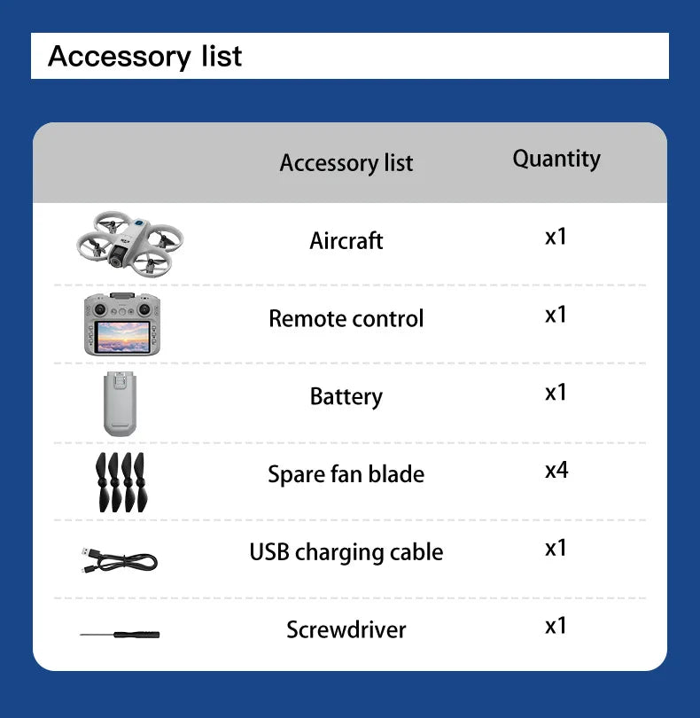 Mini Camera Drone with Optional Screen Remote