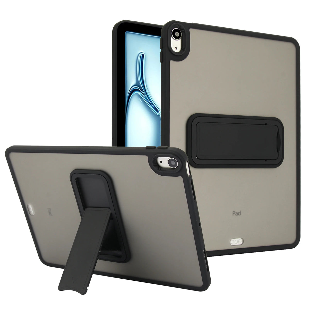 Rugged Tablet Case with Kickstand - Black