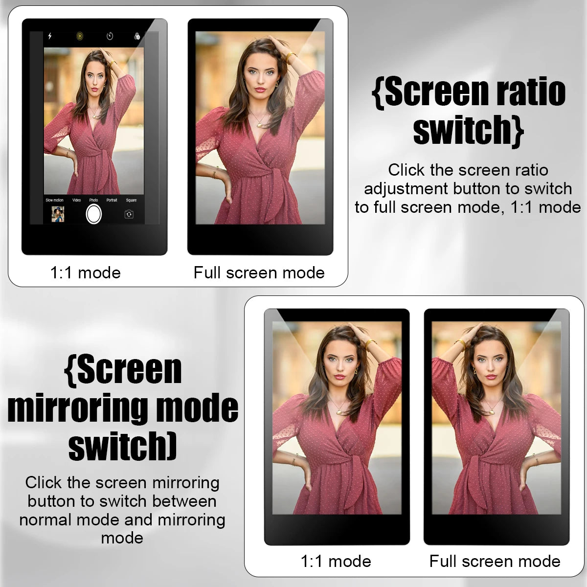 Magnetic Wireless Selfie Screen