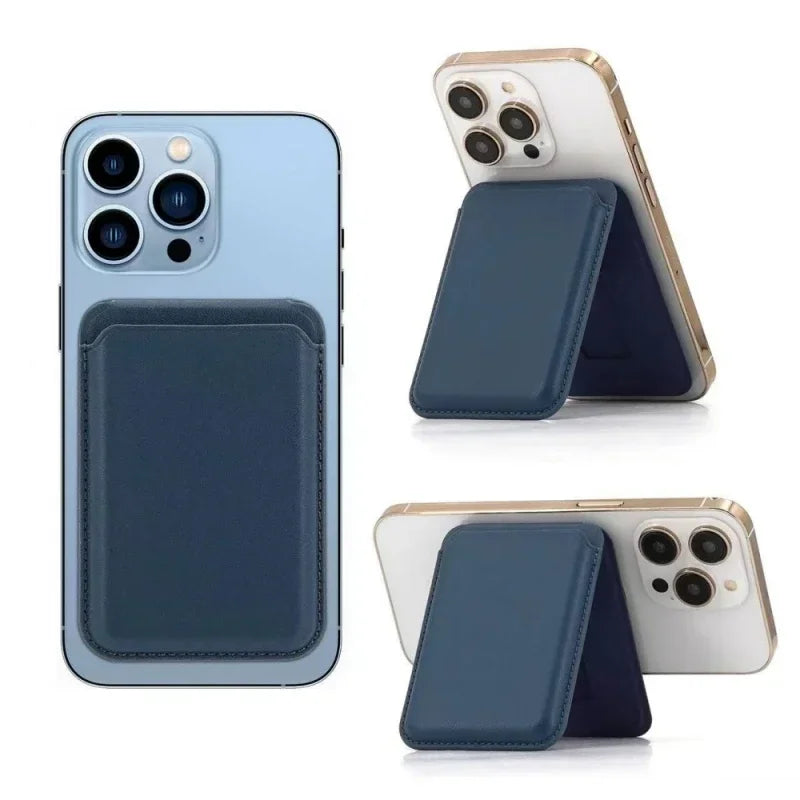 Magnetic Leather Wallet Stand for Phones - photo 4