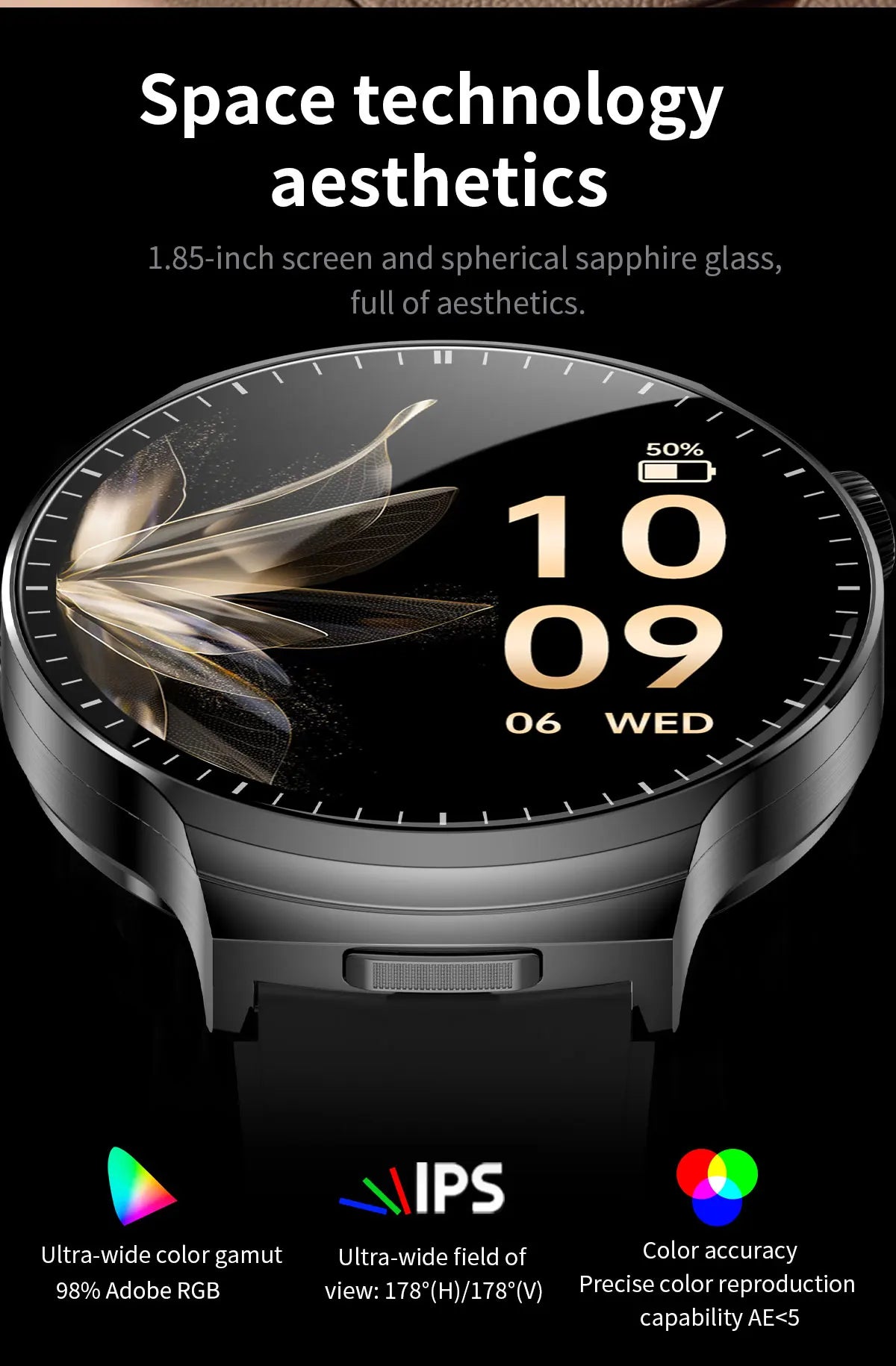 Smart Watch with Built-in Wireless Earbuds