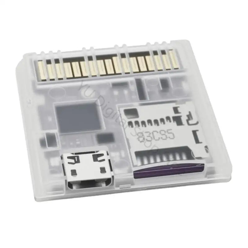 Clear Game Cartridge Case & Card Reader