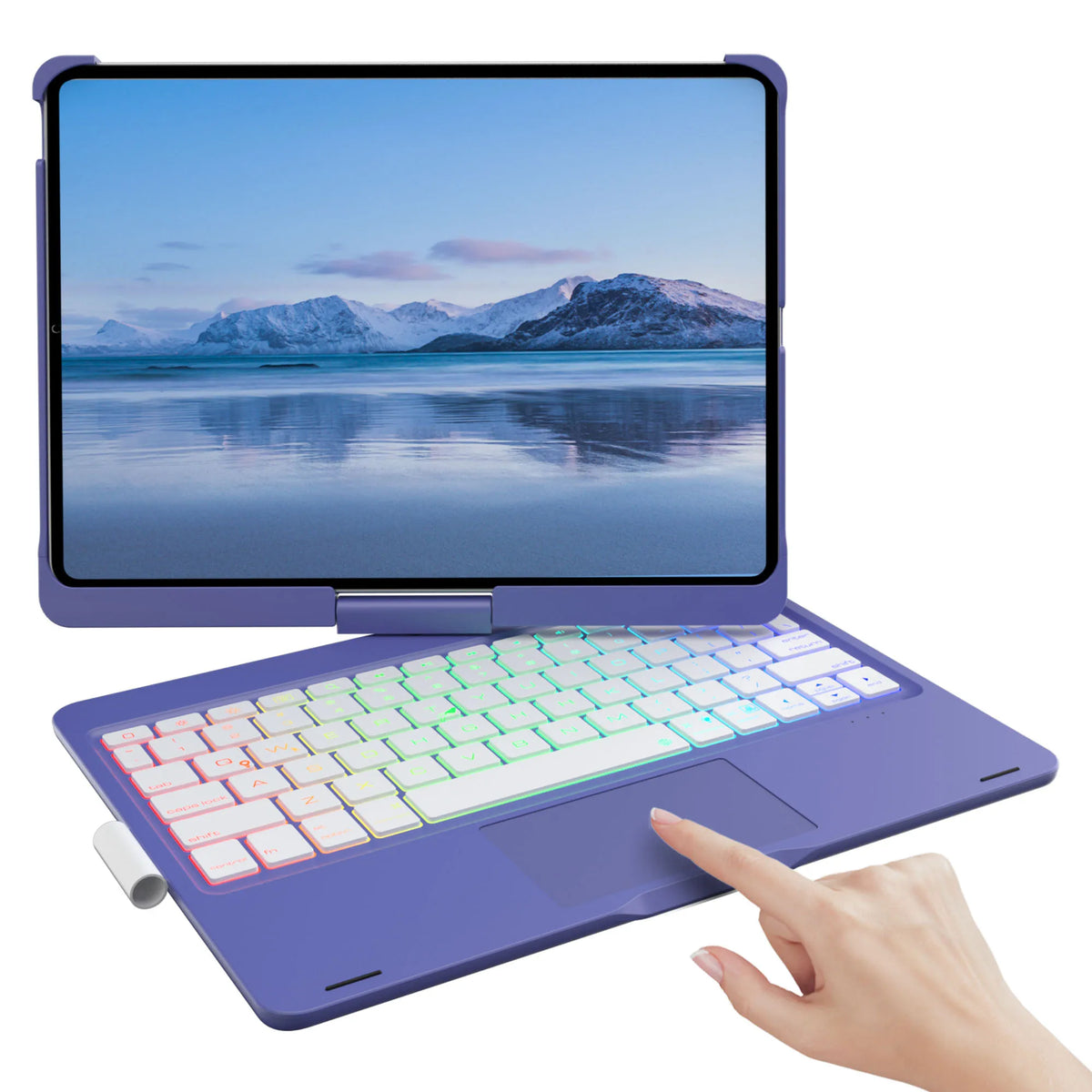 Backlit Tablet Keyboard Case with Trackpad