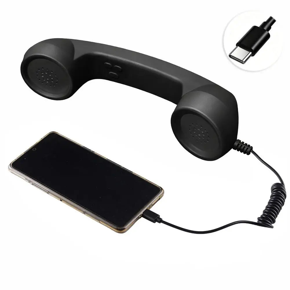 USB-C Retro Phone Handset Receiver