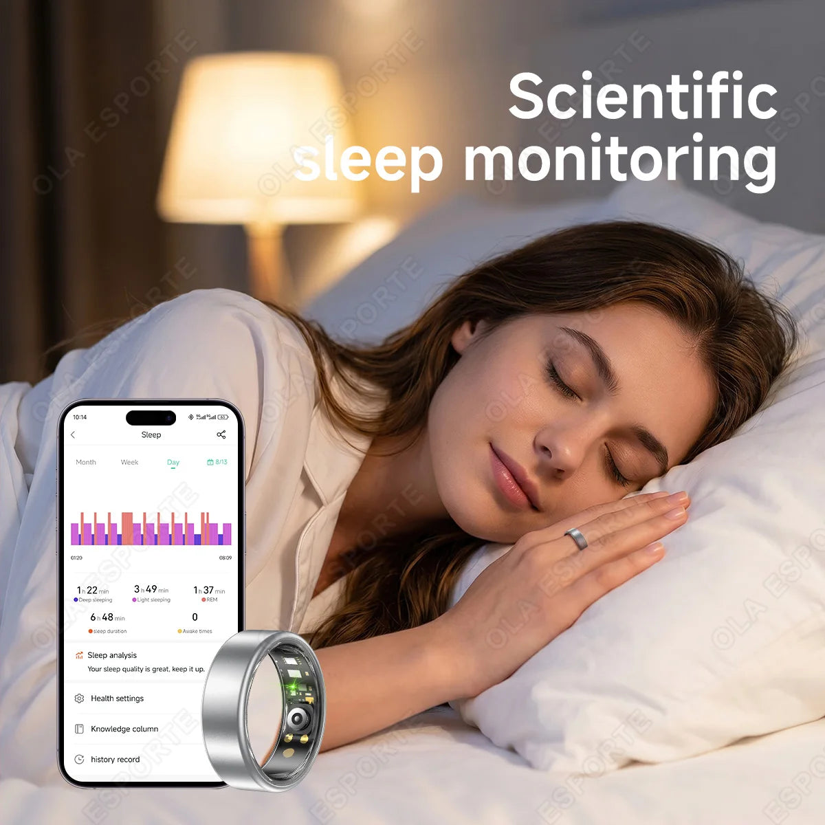 R10 Smart Health Ring with Charging Case