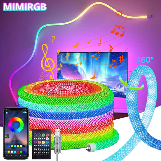Round RGB Neon Strip Light