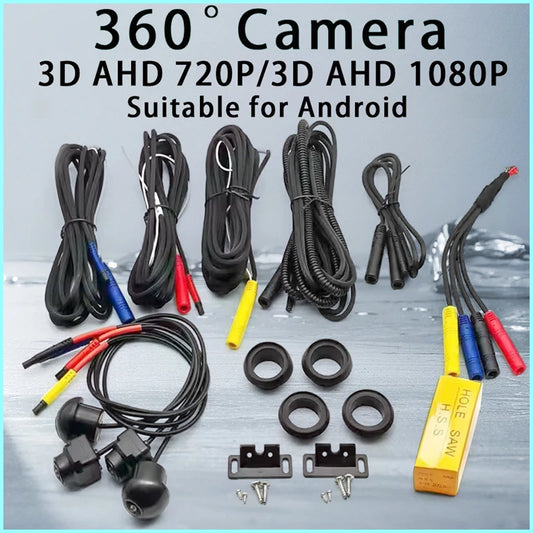 360° Car Camera System, 4 Cameras