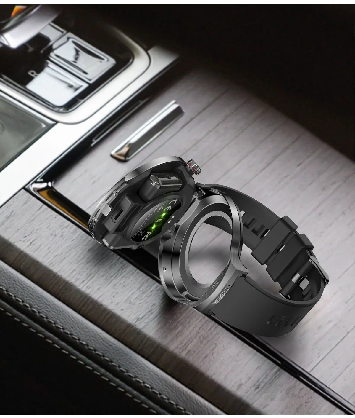 Smart Watch with Built-in Wireless Earbuds