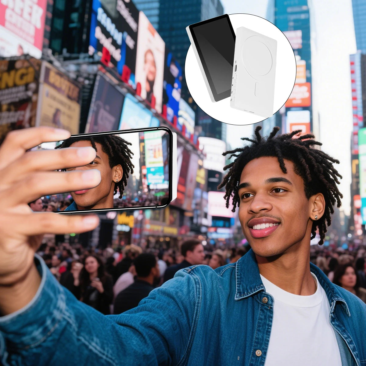 Magnetic Wireless Selfie Screen
