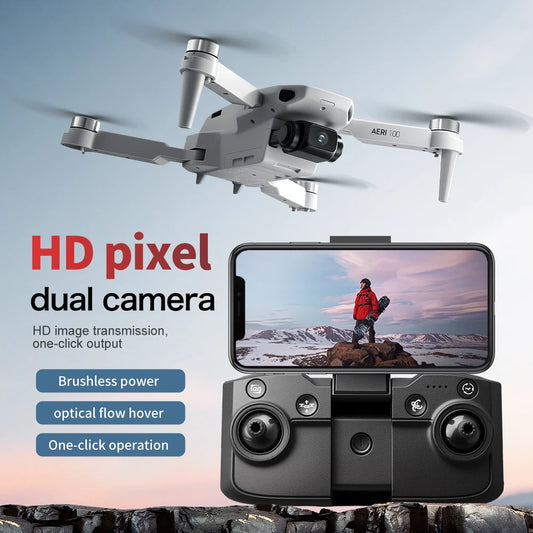 Mini brushless drone with VR headset and carry case, view 2