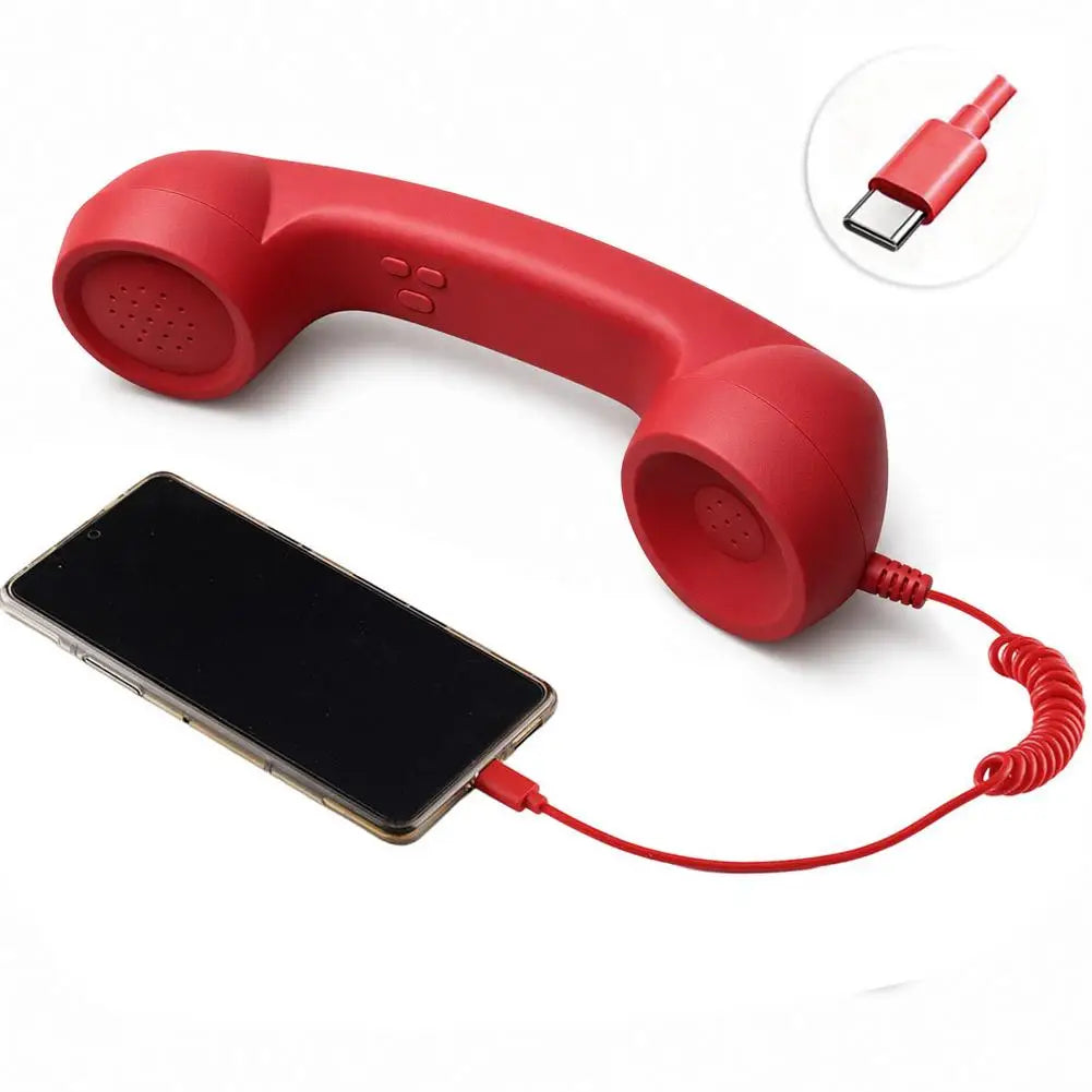 USB-C Retro Phone Handset Receiver
