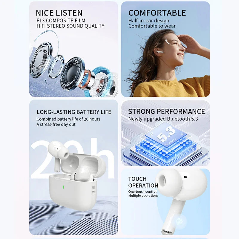 Wireless Bluetooth Earbuds with Charging Case