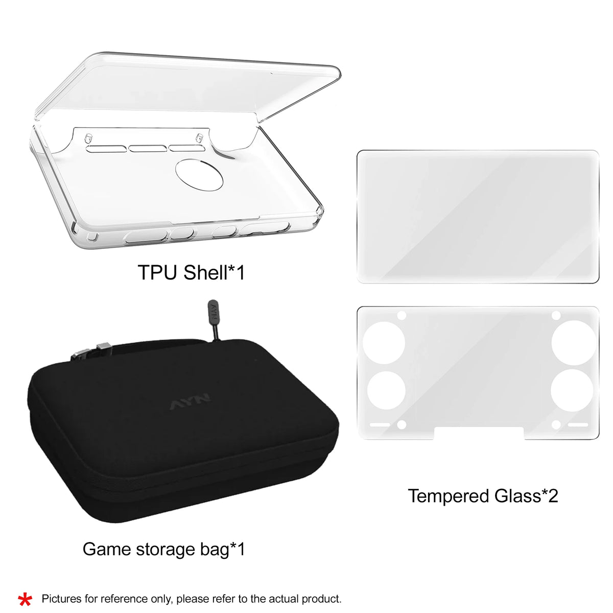 Dual-Screen Handheld Soft Storage Bag