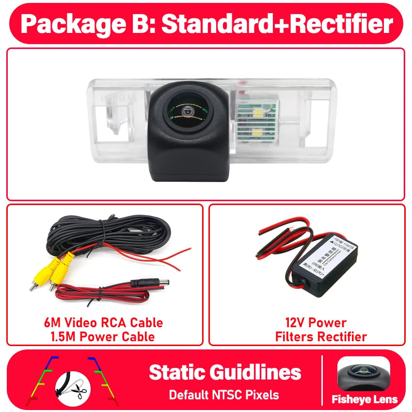 170° HD Waterproof Rear View Camera