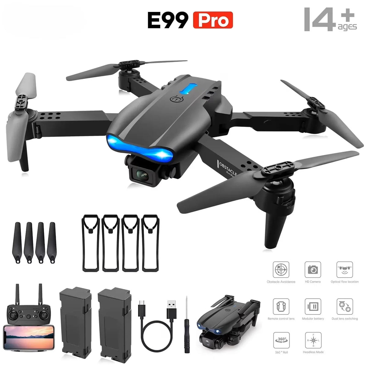 Foldable Dual-Camera Drone with 2 Batteries - photo 9