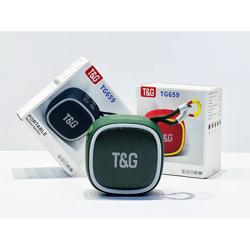 Mini Waterproof Bluetooth Speaker with FM Radio - green
