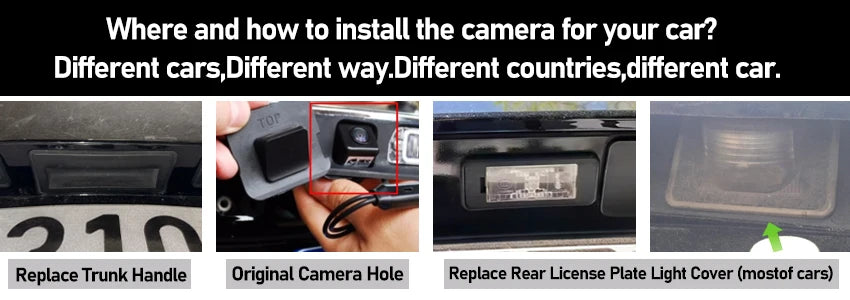 170° HD Waterproof Rear View Camera